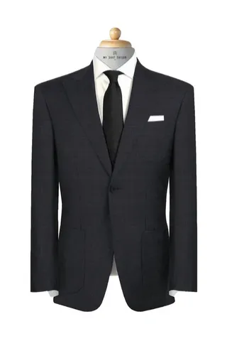 A made-to-measure suit finished in the shop